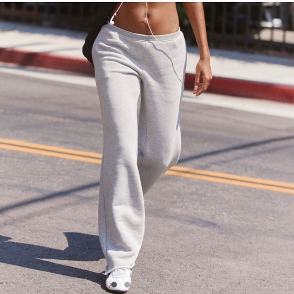 Free People Gray Track Pants